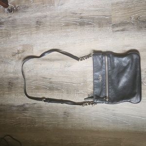 Kate Spade black leather crossbody purse